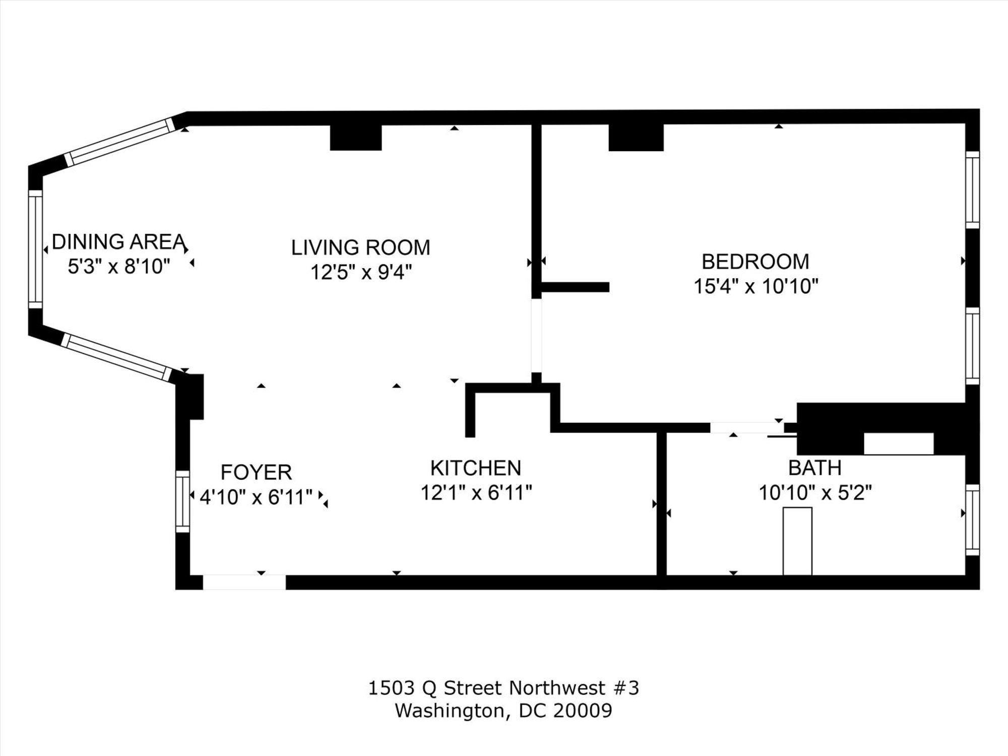 Appartement Beautiful 1-br Flat Nestled Between Dupont & Logan Washington